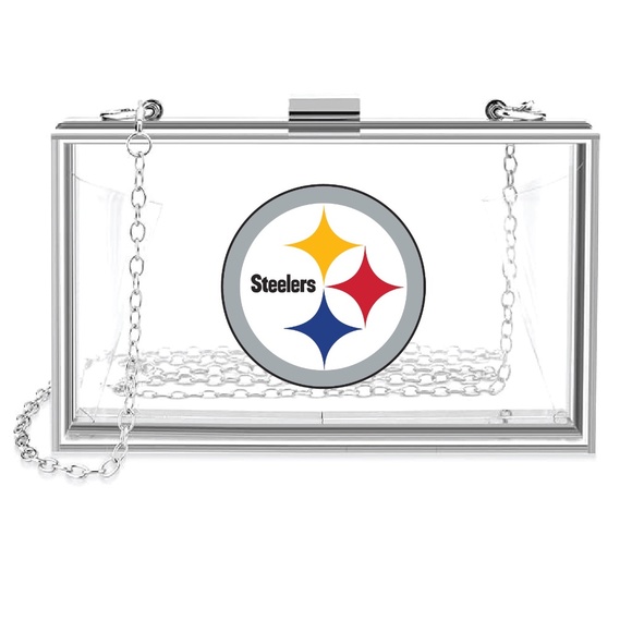 Pittsburgh Steelers clear acrylic clutch - Picture 1 of 1